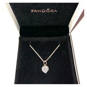 Pandora Heart Pendant Necklace